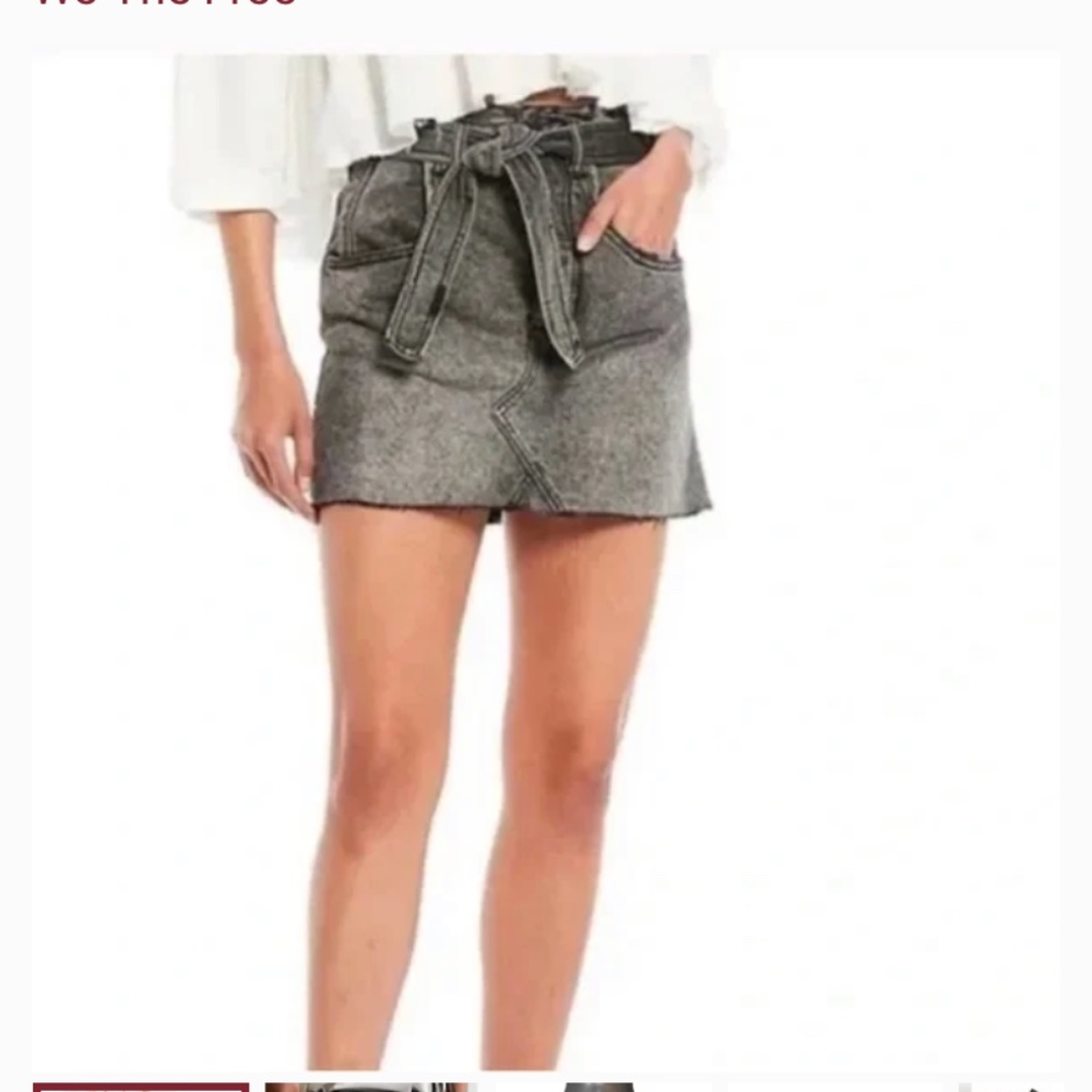 Free People East of Eden frayed hem mini. NWOT. Retail 80